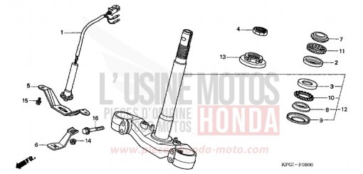 STEERING STEM FES250Y de 2000